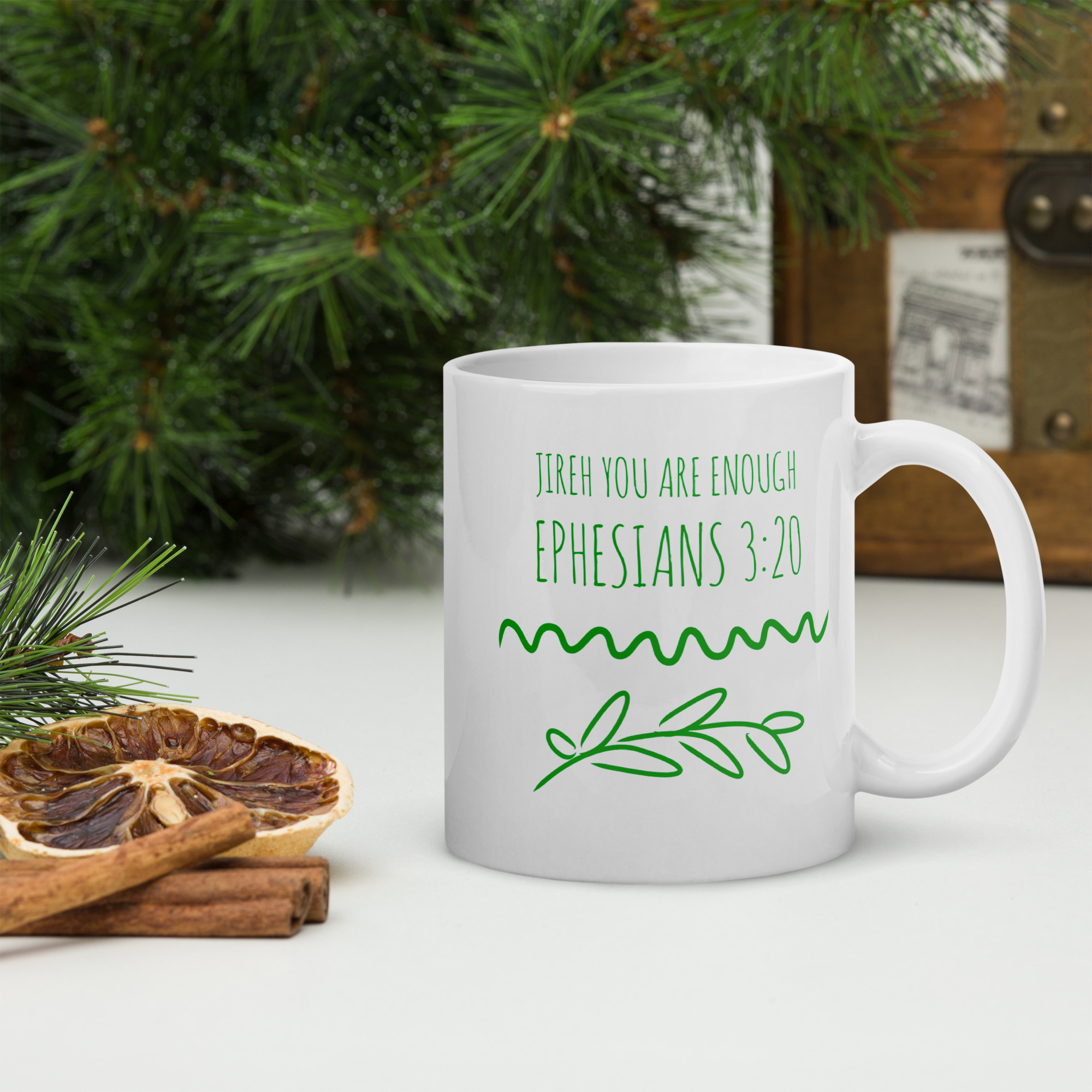 Jireh Ephesians 3:20 bible verse mug